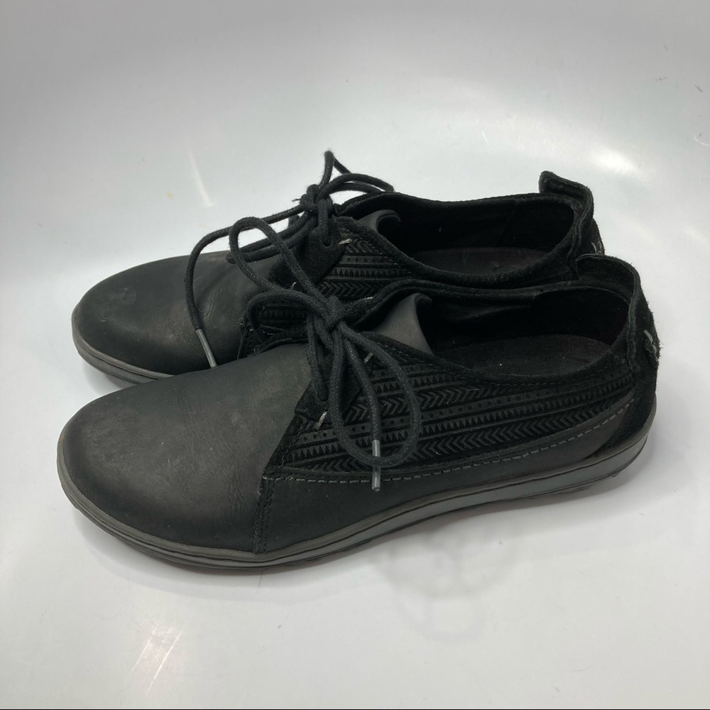 Merrell Ashland tie black leather shoes size 8.5 - Picture 4 of 8